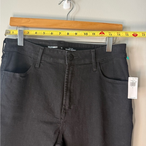 NWT Old Navy High-Rise Skinny Jeans – Black, Women’s Size 12 - Picture 6 of 6